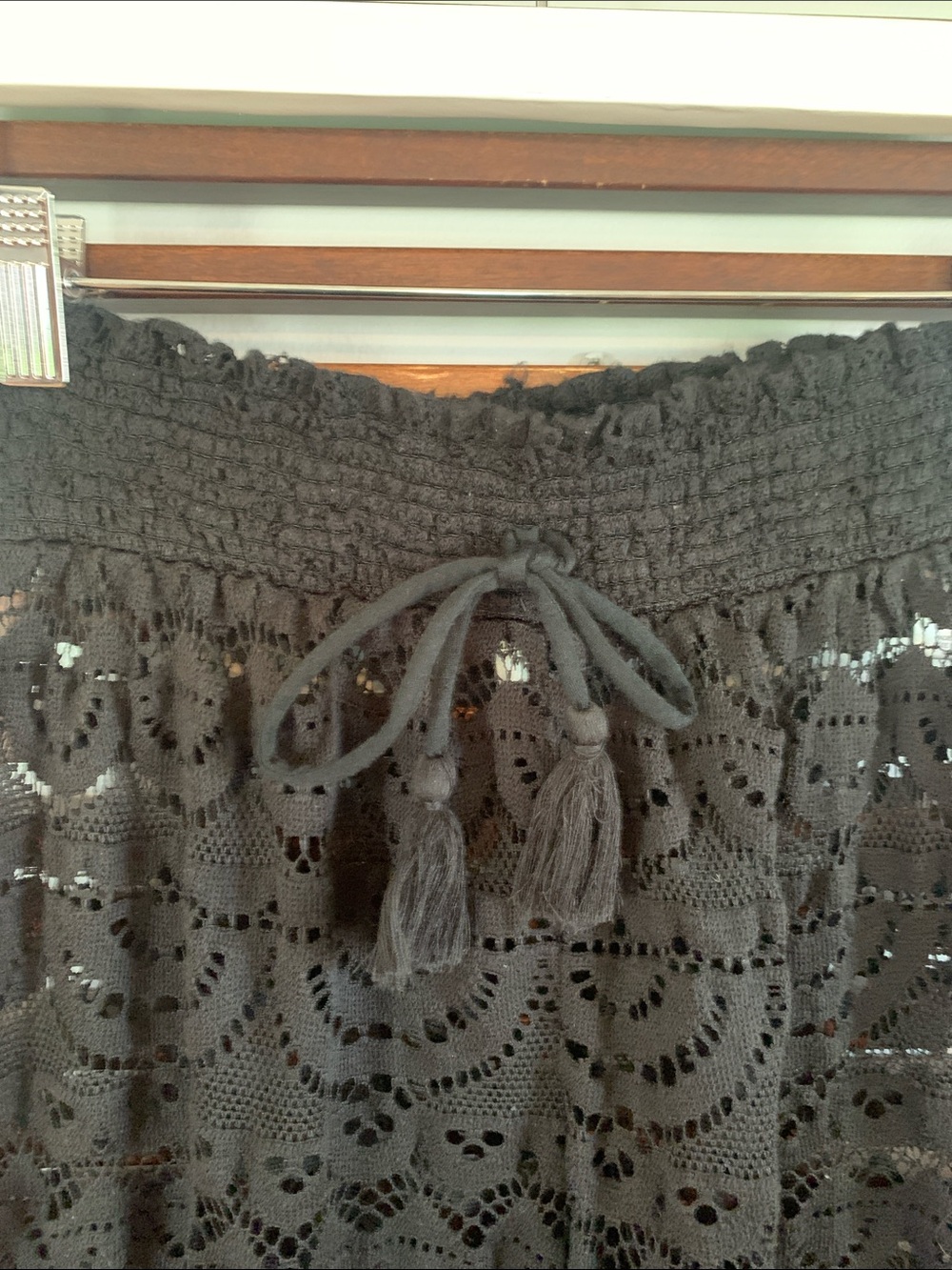 Miken Swim Crochet Wide Leg Coverup Pants - Picture 2 of 7